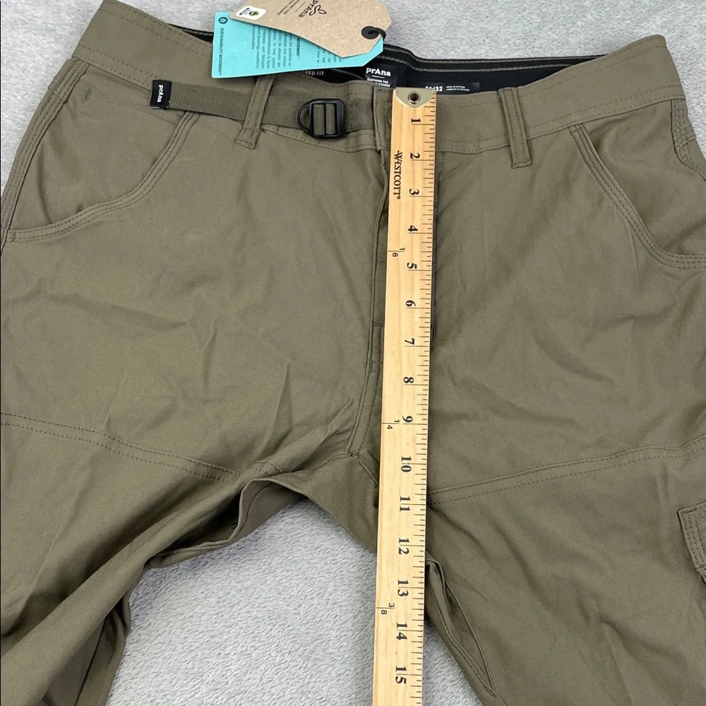 NEW Prana 31/32 Stretch Zion II Men's Slate Green Cargo Hiking Straight Leg Pant
